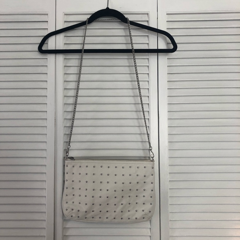 White Studded Purse
